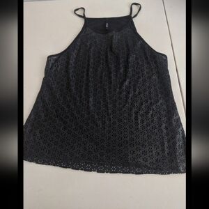 Black Top Blouse Punk Rock Goth Dark Academia Vamp Costume Cosplay